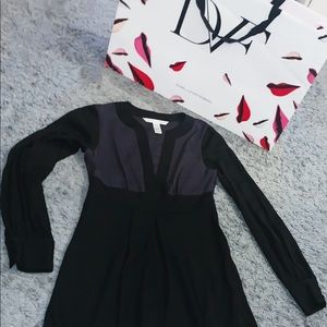 Diane Von Furstenberg silk long sleeve dress